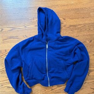 Abercrombie YPB Blue Zip-Up Hoodie small